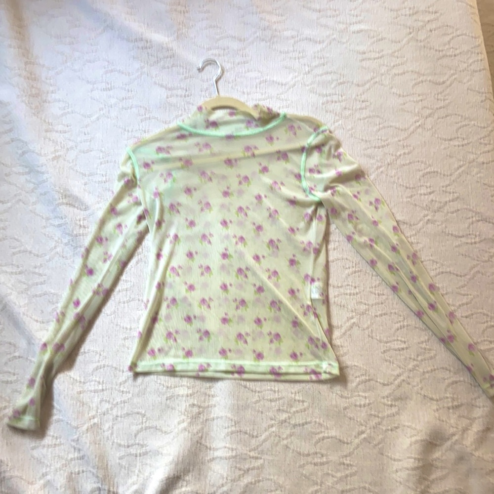 Sandy Liang Mesh Mockneck